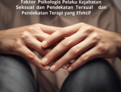 Faktor Psikologis Pelaku Kejahatan Seksual dan Pendekatan Terapi yang Efektif