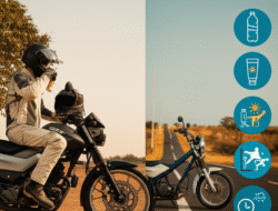 Tips Aman Naik Motor Saat Cuaca Panas Ekstrem