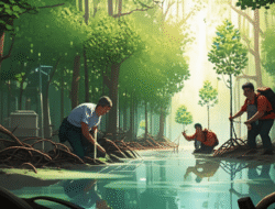 Penilaian Program Penanaman Mangrove buat Mitigasi Pergantian Hawa